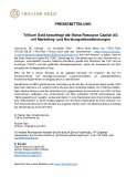 Trillium Gold beauftragt die Swiss Resource Capital AG mit Marketing- und Beratungsdienstleistungen
