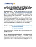 Gold Royalty Corp. nimmt am Donnerstag, 19. Januar 2023, und am Donnerstag, 26. Januar 2023, an der virtuellen Roadshow-Serie von Renmark teil, die keine Geschäfte beinhaltet