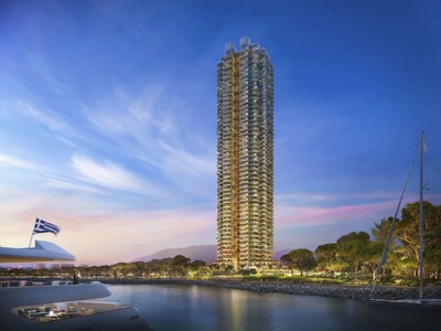 THE ELLINIKON, EINES DER GRÖSSTEN STADTERNEUERUNGSPROJEKTE DER WELT, MACHT DEN ERSTEN SPATENSTICH FÜR DEN RIVIERA TOWER