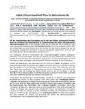 Alpha Lithium beschließt Plan für Aktionärsrechte