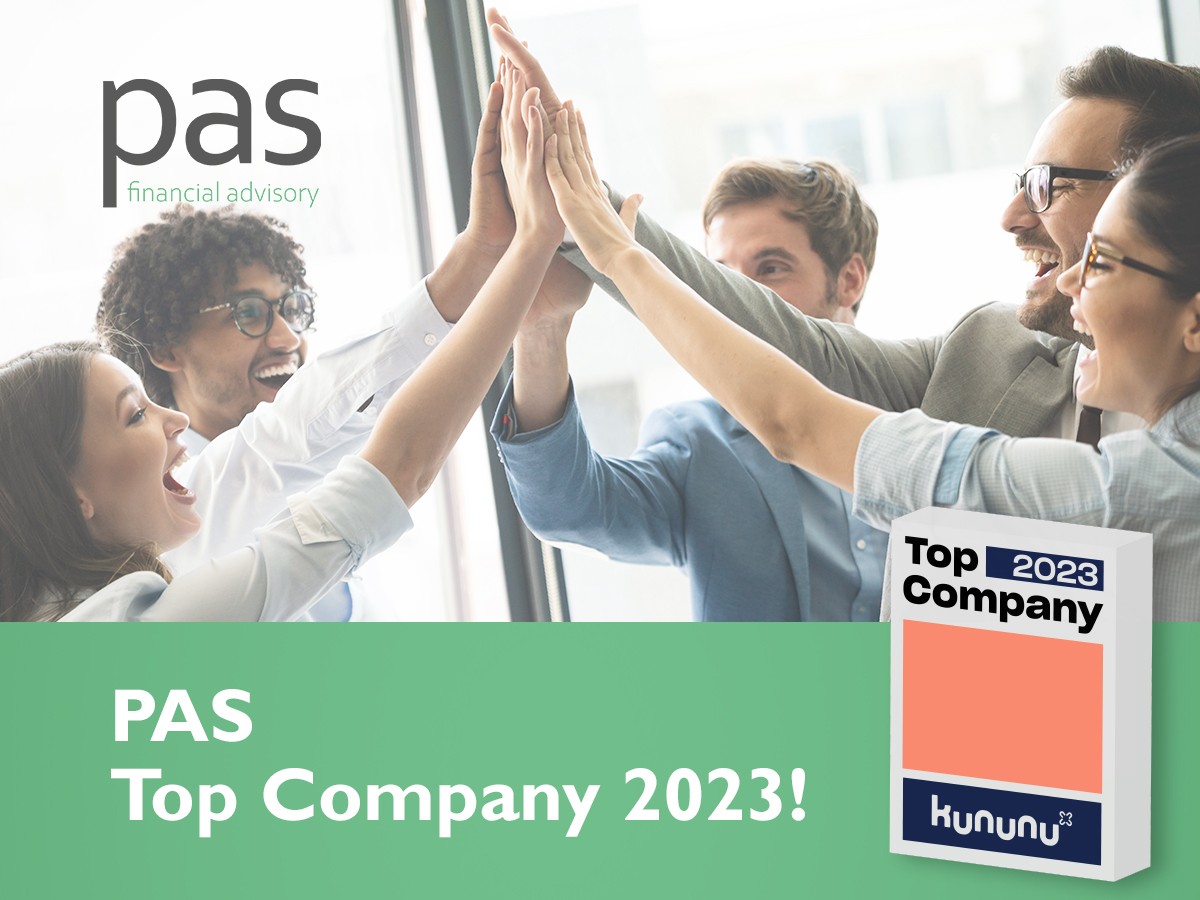 PAS Financial Advisory AG erhält Auszeichnung als kununu Top Company 2023