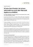 PI Suite Data Provider der prisma informatik nun auchüber Microsoft AppSource erhältlich