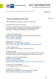 Themen und Aktivitäten im April