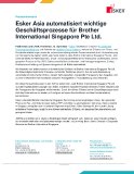 Esker Asia automatisiert wichtige Geschäftsprozesse für Brother International Singapore Pte Ltd.