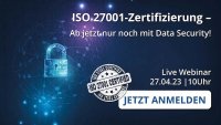 ISO 27001-Zertifizierung– Ab jetzt nur noch mit Data Security!