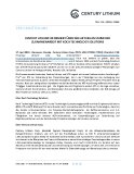 Century Lithium informiertüber den aktuellen Stand der Zusammenarbeit mit Koch Technology Solutions