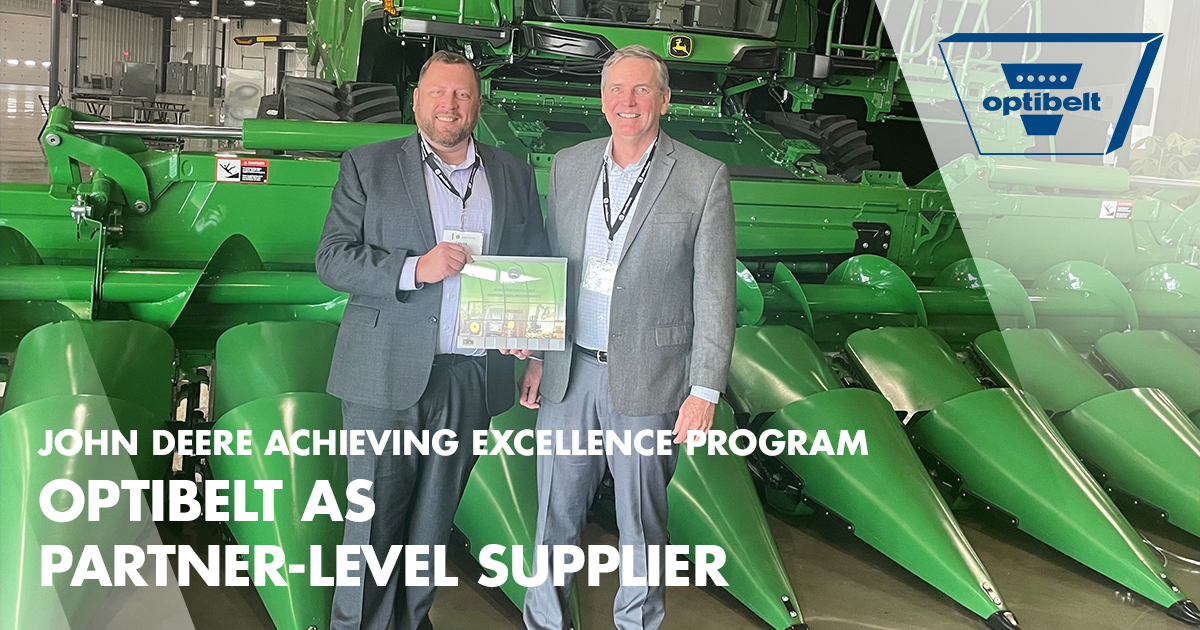 Arntz Optibelt Gruppe erhält Auszeichnung als John Deere „Partner-level Supplier“ Arntz Optibelt Gruppe erhält Auszeichnung als John Deere „Partner-level Supplier“