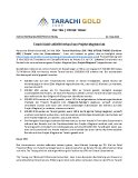 Tarachi Gold schließt Verkauf von Projekt Magistral ab Tarachi Gold schließt Verkauf von Projekt Magistral ab