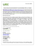 Uranium Energy Corp legt Quartalsbericht für das Geschäftsjahr 2023 vor (3. Quartal)
