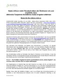 Alpha Lithium reicht Rundschreiben der Direktoren ein und empfiehlt, dass Aktionäre Tecpetrols feindliches faules Angebot ablehnen