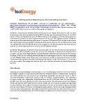 IsoEnergy meldet die Begleichung eines Teils der Zinszahlung durch Aktien