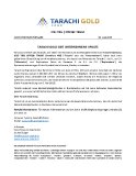 Tarachi Gold gibt Unternehmens-Update