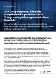 STP Groupübernimmt führenden europäischen KI-gestützten SaaSEnterprise- Legal-Management-Anbieter Knowliah