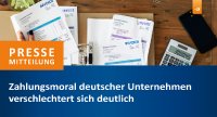 Zahlungsmoral deutscher Unternehmen verschlechtert sich deutlich