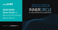 proMX in Inner Circle for Microsoft Business Applications 2023/2024 aufgenommen proMX in Inner Circle for Microsoft Business Applications 2023/2024 aufgenommen