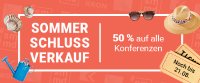 Sommerschlussverkauf bei Rheinwerk: 50 % auf alle Online-Konferenzen