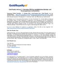 Gold Royalty wird am 14. November 2023 die vierteljährlichen Betriebs- und Finanzergebnisse veröffentlichen