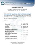 Caledonia Mining Corporation Plc: Mitteilung einer relevantenÄnderung an den Hauptaktionär  (NYSE AMERICAN: CMCL; AIM: CMCL; VFEX: CMCL)