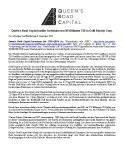 Queen-s Road Capital meldet Investition von 30 Millionen US$ in Gold Royalty Corp.