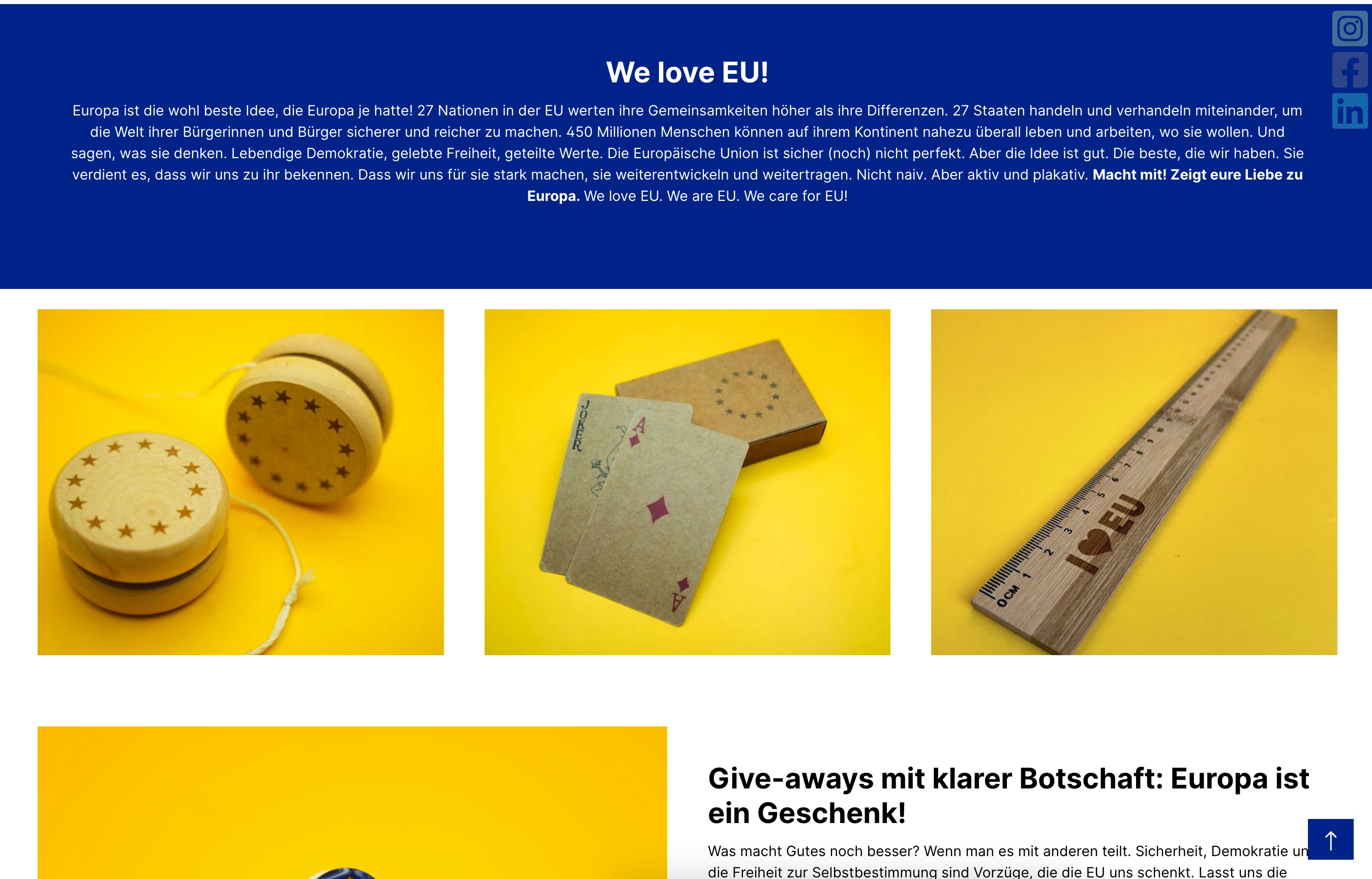 Europawerbeartikel.de: Einzigartige Werbeartikel für eine starke europäische Identität