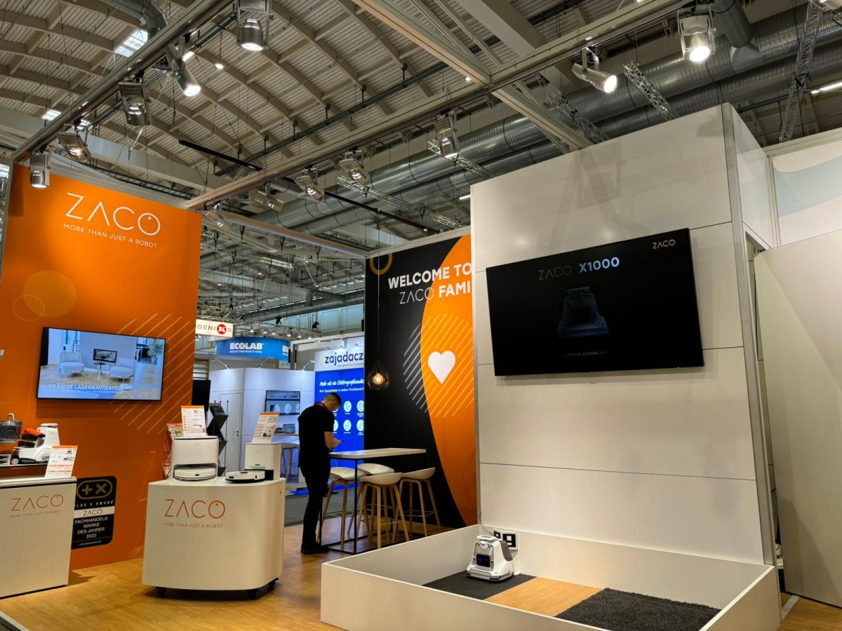 ZACO zeigt auf der INTERNORGA 2024 aktuelle und kommende B2B und B2C Saugroboter für Gewerbe und Privat