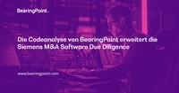 Erfolgsprojekt: Die Codeanalyse von BearingPoint erweitert die Siemens M&A Software Due Diligence