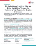 Die Hackett Group® zeichnet Esker als Digital World Class® Anbieter für Customer-to-Cash Receivables Creation Software aus