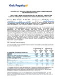 Gold Royalty berichtetüber die Finanz- und Betriebsergebnisse und Prognosen für 2023