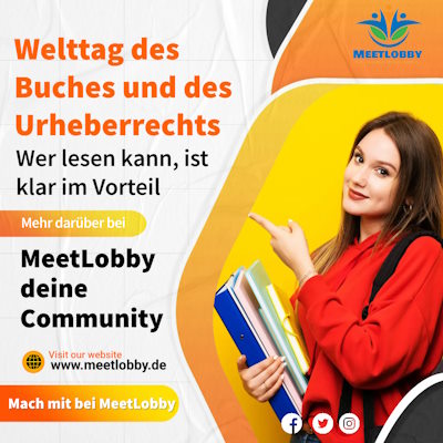 MeetLobby ehrt am Welttag des Buches und des Urheberrechts die Freude am Lesen und Buch!