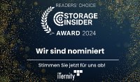 iTernity GmbH auch 2024 wieder unter den Nominierten für den Readers- Choice Award von Storage-Insider