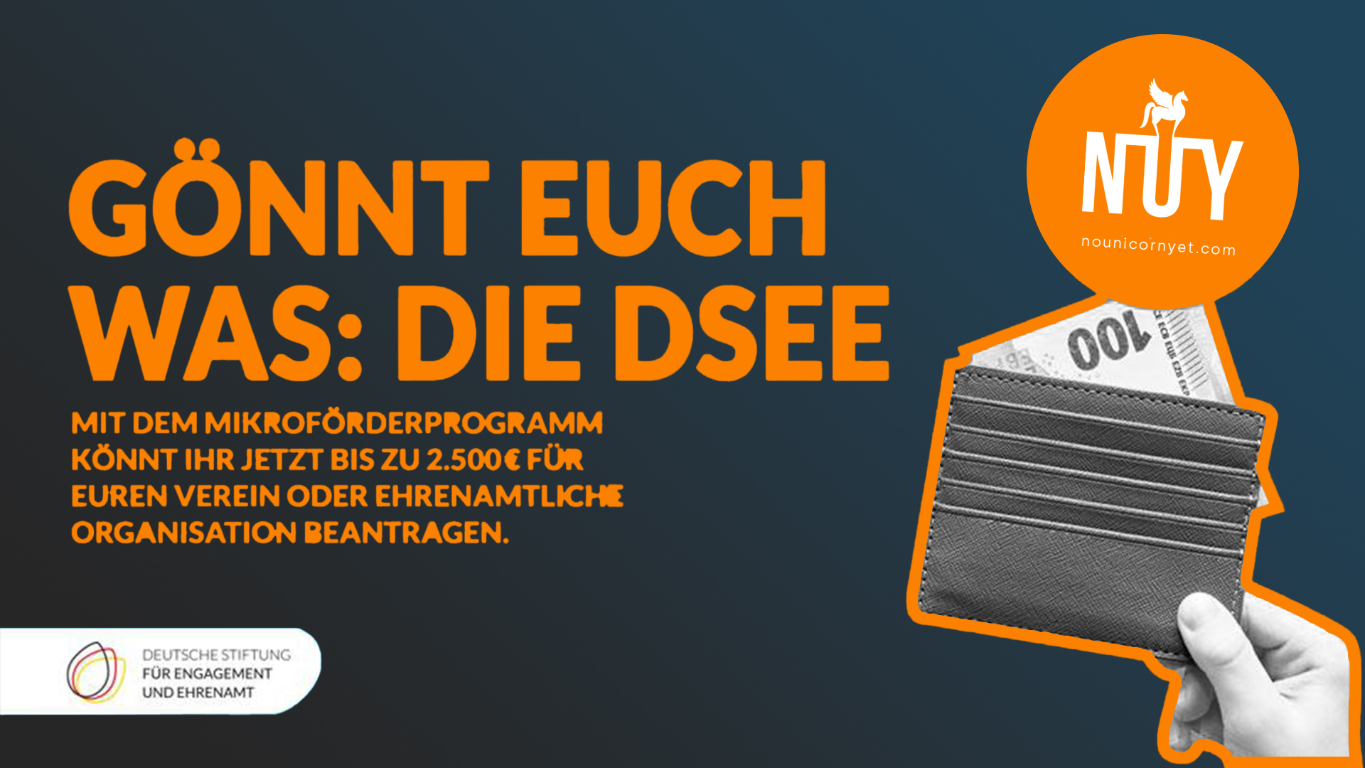 No Unicorn (Yet) Entlastet Gemeinnützige Vereine durch Umfassenden Förderungs-Service