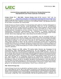 Uranium Energy applaudiert dem US-Senat zur Verabschiedung eines  Gesetzentwurfs zum Verbot russischer Uranimporte