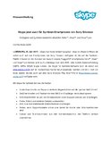 Skype jetzt auch für Symbian-Smartphones von Sony Ericsson