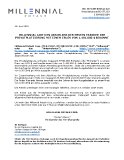 Millennial gibt den Abschluss der ersten Tranche der Privatplatzierung mit einem Erlös von 1.481.000 $ bekannt