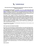 Tudor Gold reicht bei der Regierung von B.C. einen Antrag zum Schutz der Treaty Creek Mineralienvorkommen ein