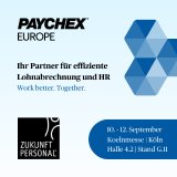 Innovative HR- und Payroll-Lösungen von Paychex Europe:    Premiere auf der Zukunft Personal Europe 2024