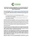 Cosa Resources meldet die Mobilisierung von Bohrmannschaften für das zu 100 % unternehmenseigene Ursa-Uranprojekt im Athabasca-Becken, Saskatchewan
