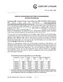Century Lithium berichtetüber Lithiumkarbonat  aus der Pilotanlage