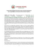 Canada Nickel kündigt die Einreichung eines technischen Berichts für zuvor angekündigte erste Ressource für das Deloro-Projekt an