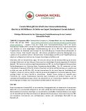 Canada Nickel gibt den Erhalt einer Interessenbekundungüber bis zu 500 Millionen US-Dollar von Export Development Canada bekannt