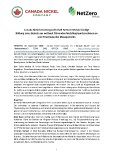 Canada Nickels Tochtergesellschaft NetZero Metals kündigt  Bildung eines Beirats aus weltweit führenden Metallurgieunternehmen an und Ernennung des Managements