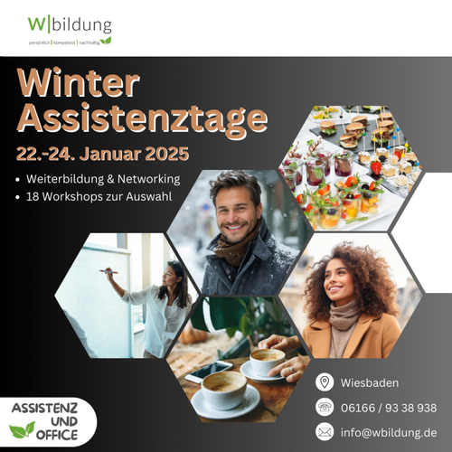 Winter Assistenztage 2025: Weiterbildung & Networking für Office Professionals