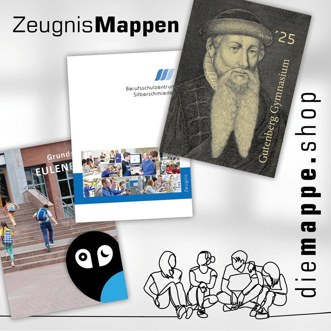 Neuer Onlineshop für individuell bedruckte Zeugnismappen