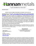 Hannan schliesst Marketingvertrag mit Resource Stock Digest ab