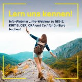 Kostenfreies Info-Webinar: Navigieren Sie durch die neuen EU-Regulierungen zu NIS-2, KRITIS, CER, CRA und KI