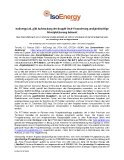 IsoEnergy Ltd. gibt Aufstockung der Bought-Deal-Finanzierung und gleichzeitige Privatplatzierung bekannt