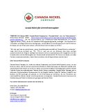 Canada Nickel gibt Unternehmensupdate