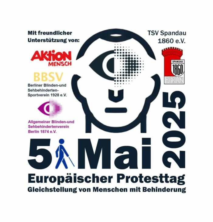 Europäischer Protesttag –  TSV Spandau 1860 e.V. lädt zur Aktion für blinde und sehbehinderte Menschen ein!