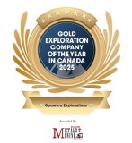 Opawica Explorations Inc. wird von Metals and Mining Review als„Goldexplorationsunternehmen des Jahres 2025 in Kanada“ ausgezeichnet
