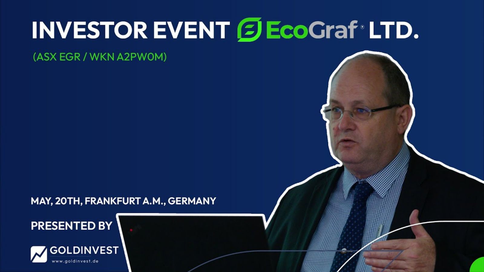 EcoGraf in Frankfurt – MD Andrew Spinks über die Fortschritte seiner Graphitfirma EcoGraf in Frankfurt – MD Andrew Spinks über die Fortschritte seiner Graphitfirma